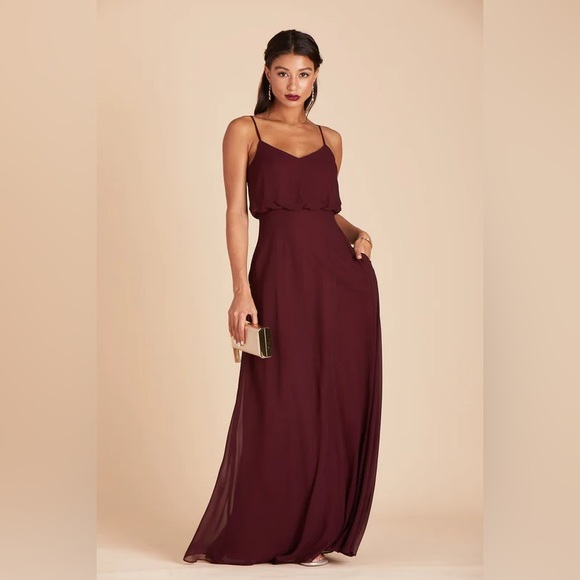 Birdy Grey Dresses & Skirts - BIRDY GREY GWENNIE DRESS CHIFFON CABERNET MEDIUM NEW NWT BRIDESMAID No Slit